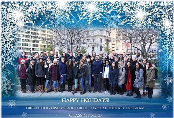 CNHP Doctor of Physical Therapy Class of 2020 holiday card